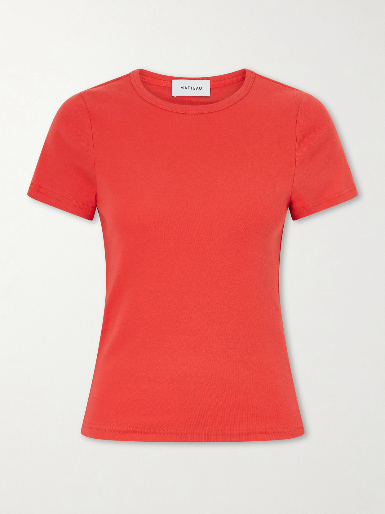 Matteau Baby Tee Cotton Shirt In Red