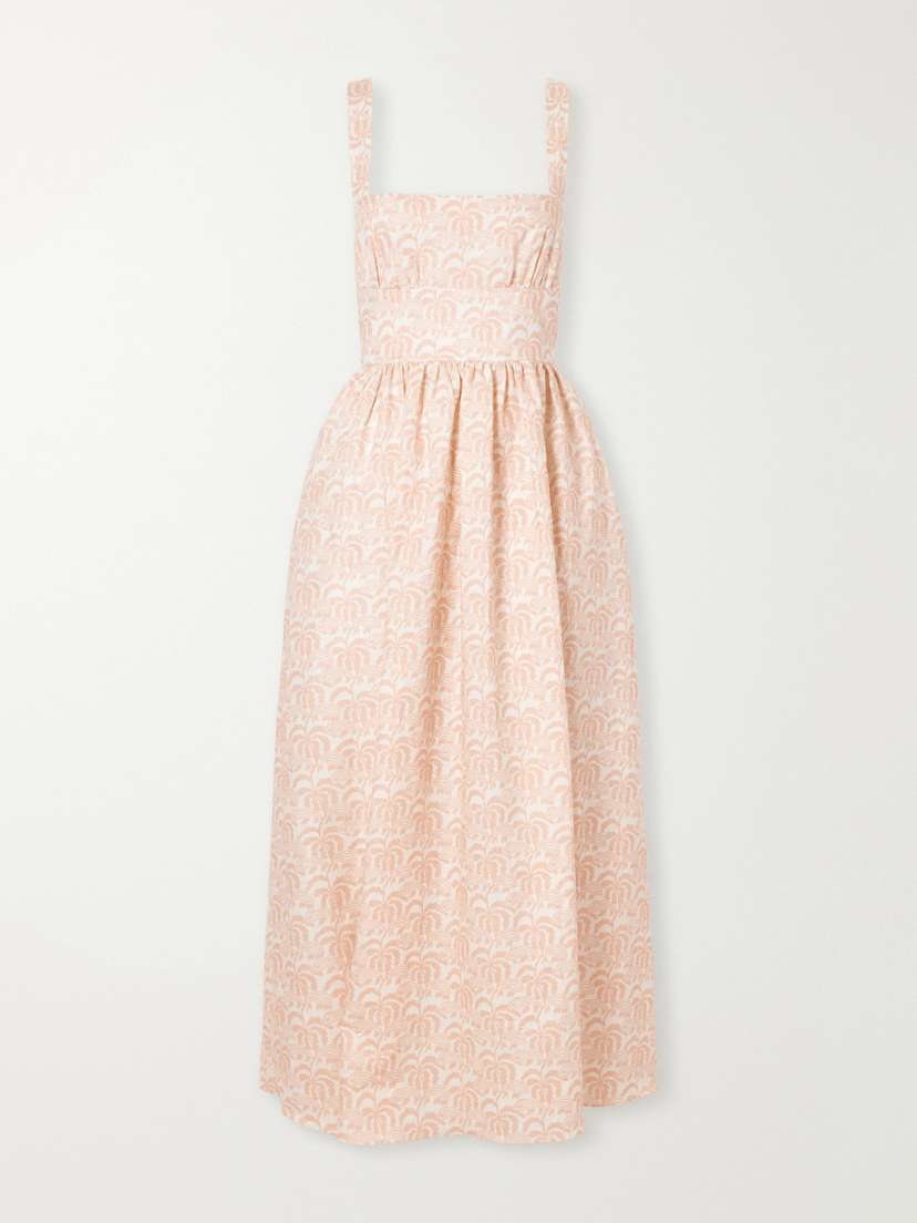 Matteau Crossback Linen-blended Maxi Dress