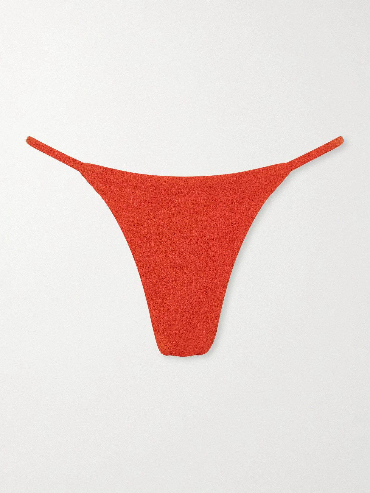 Matteau Tres Petite Crinkled Bikini Briefs In Red