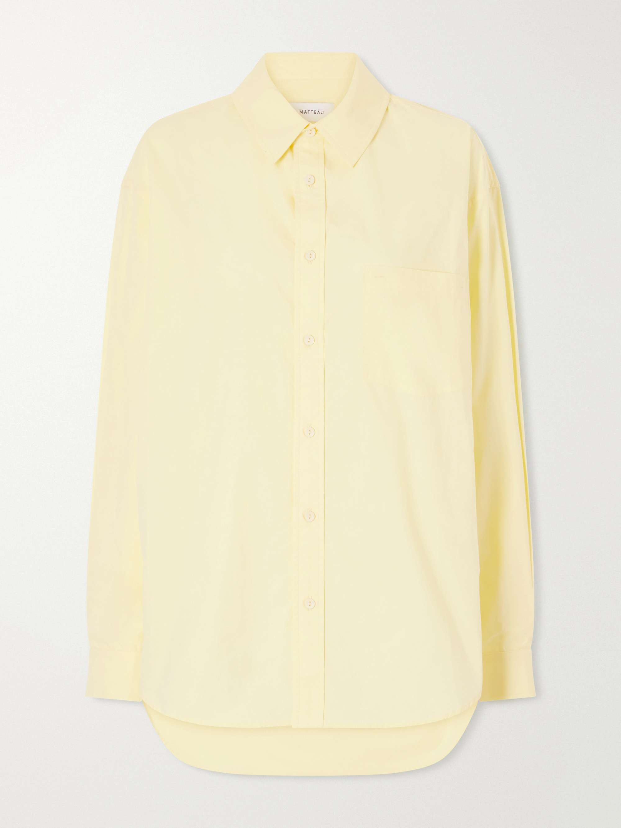 MATTEAU Cotton-poplin shirt