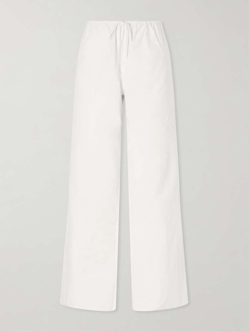 Matteau Drawcord Cotton Straight-leg Pants