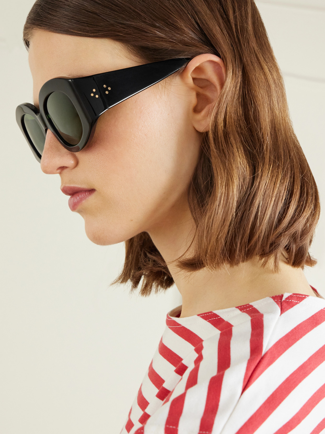 Matteau Eclipse Round-frame Acetate Sunglasses In Green