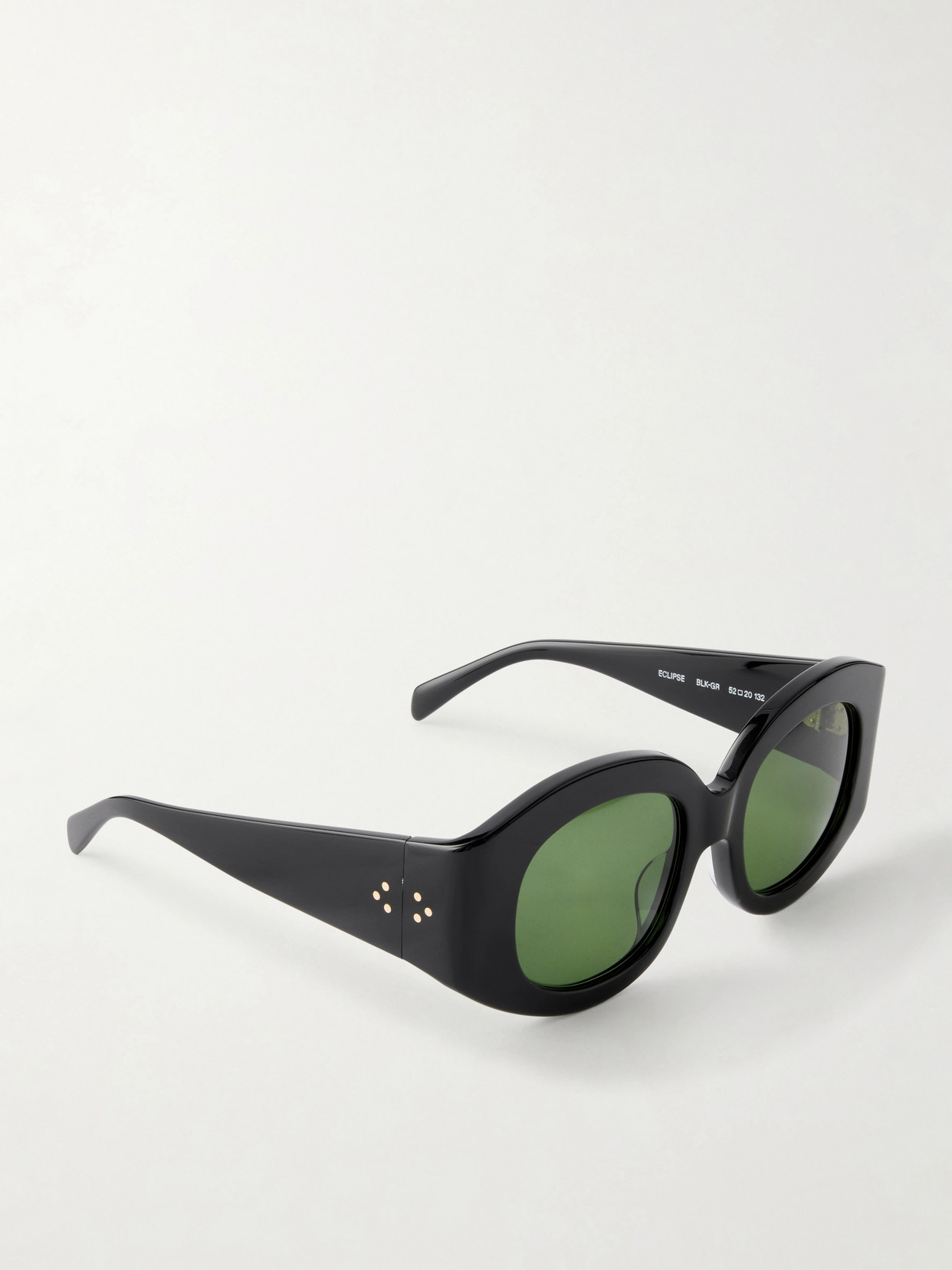 Matteau Eclipse Round-frame Acetate Sunglasses In Green
