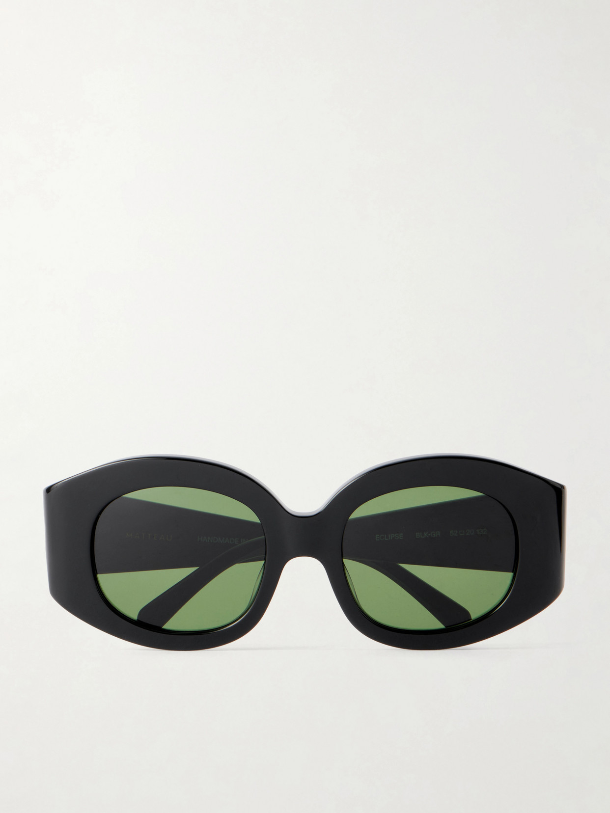 Matteau Eclipse Round-frame Acetate Sunglasses In Green