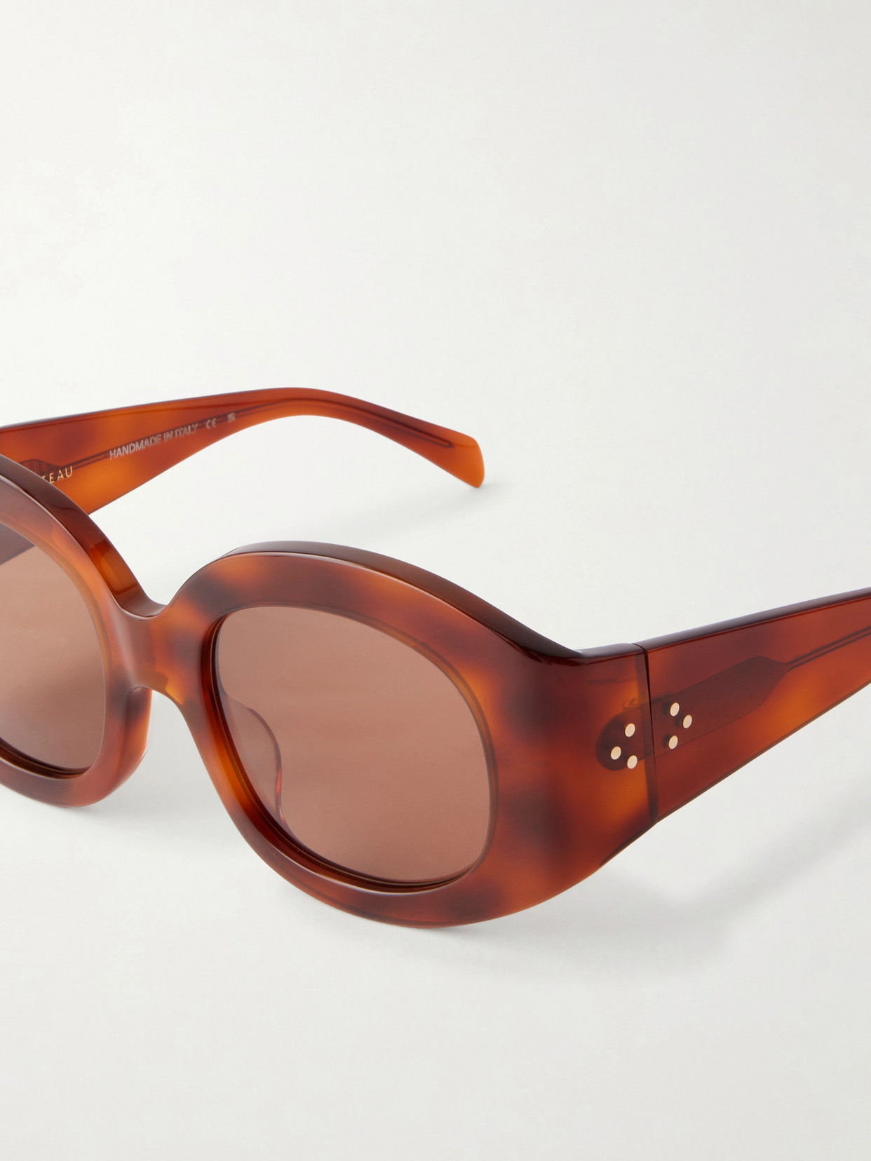 Matteau Eclipse Round-frame Tortoiseshell Acetate Sunglasses In Brown