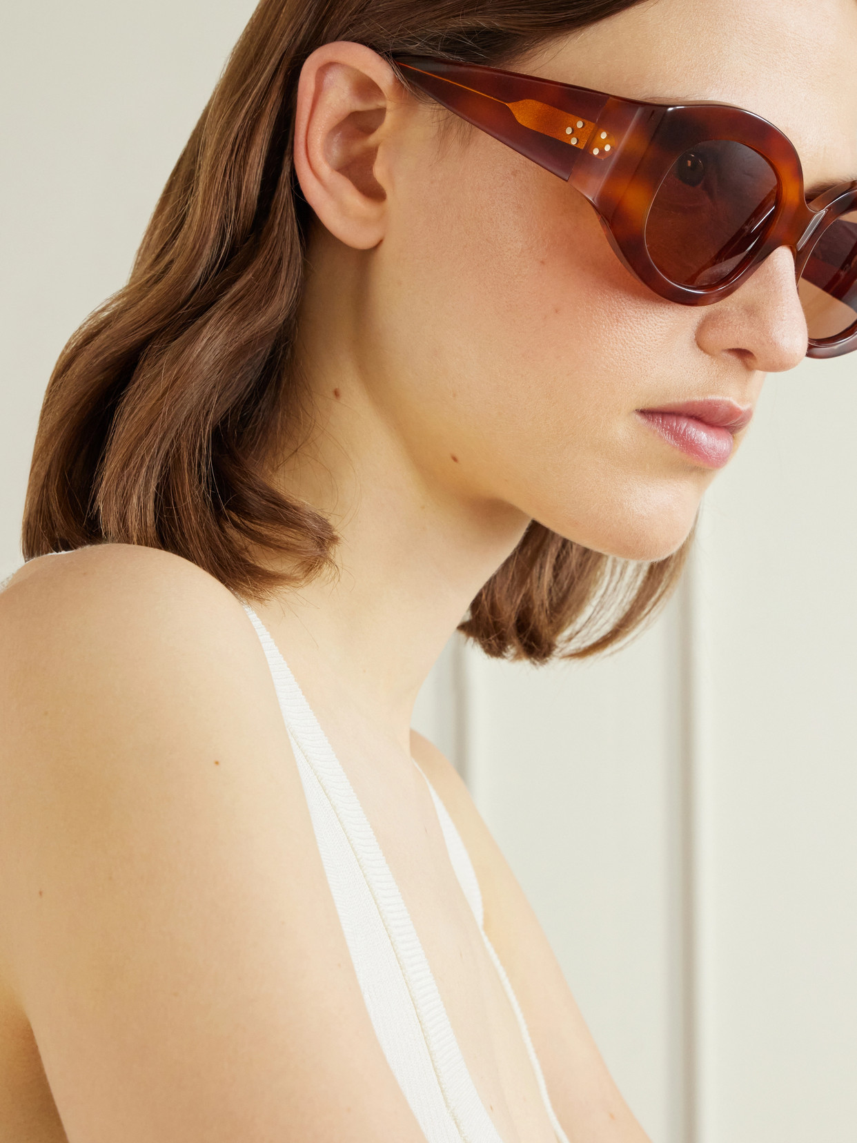 Matteau Eclipse Round-frame Tortoiseshell Acetate Sunglasses In Brown