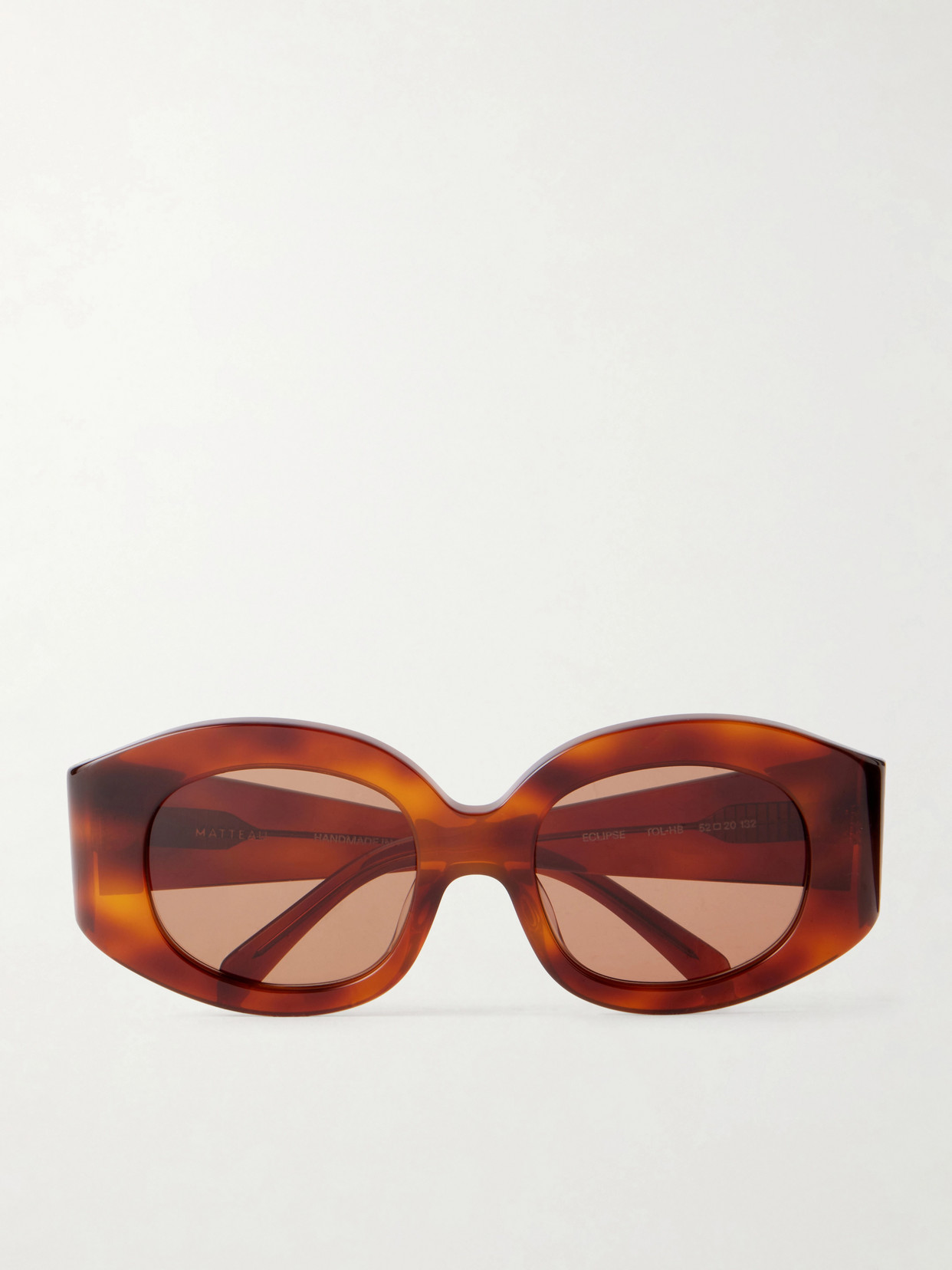 Matteau Eclipse Round-frame Tortoiseshell Acetate Sunglasses In Brown