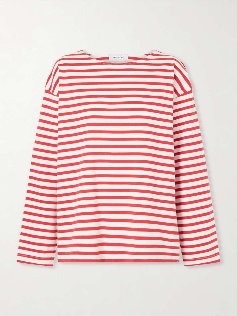 Matteau Breton Striped Cotton-jersey T-shirt