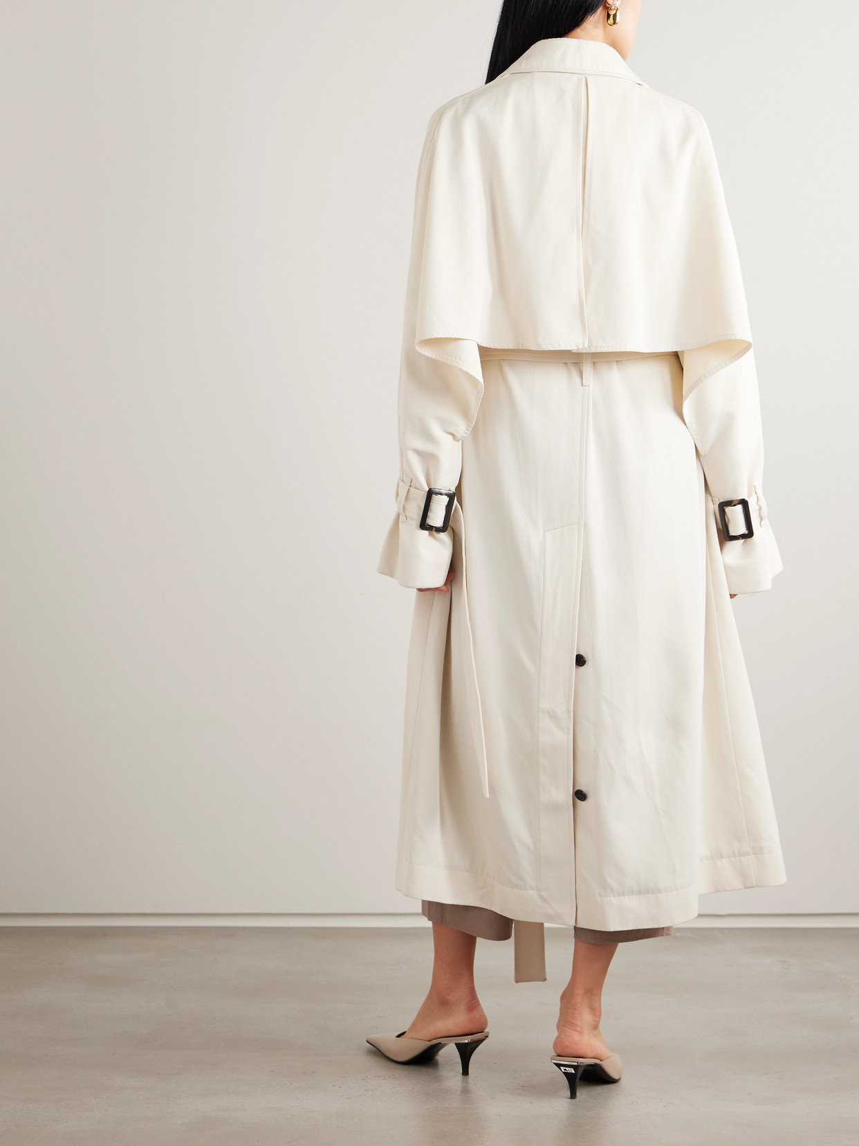 Belted Twill Trench Coat