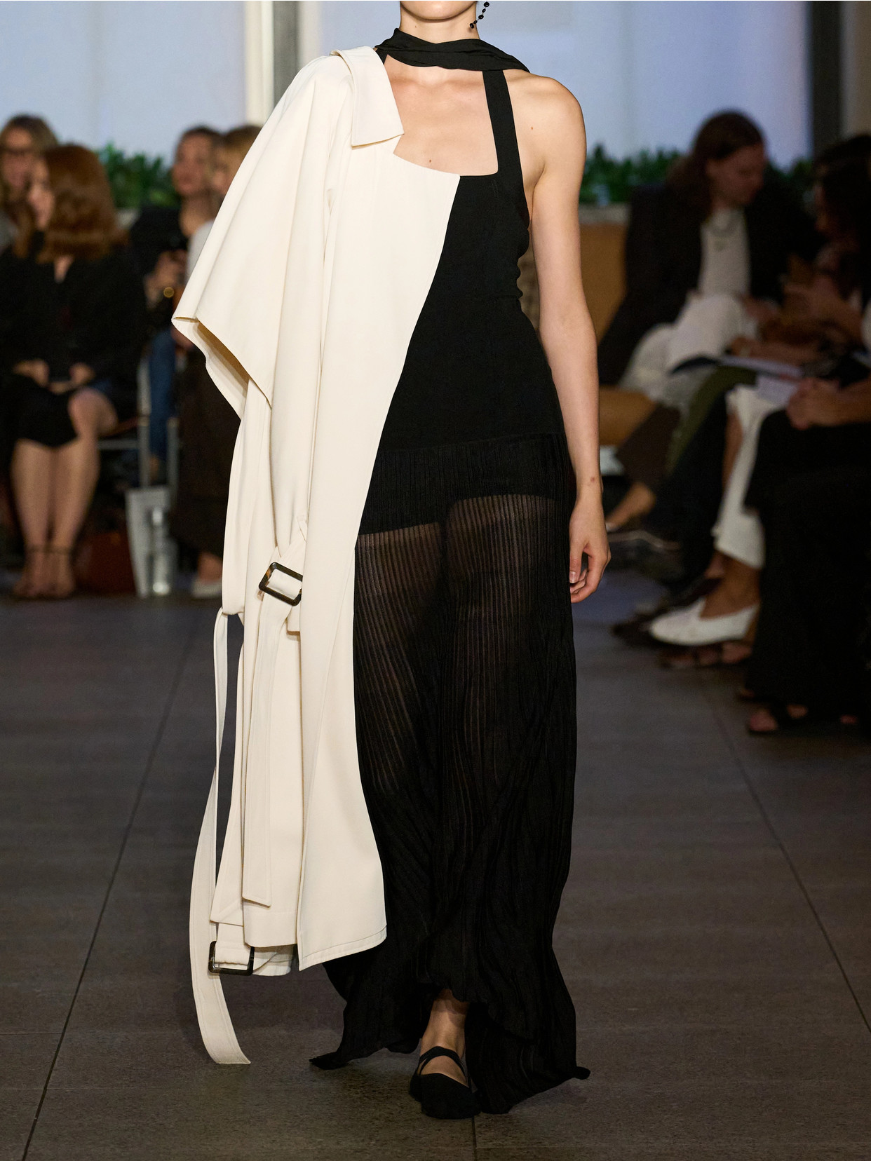 Belted Twill Trench Coat