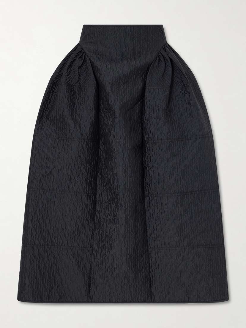 Cecilie Bahnsen Daphne Pleated Cloqué Midi Skirt