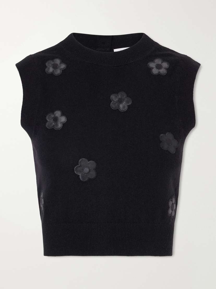 Cecilie Bahnsen Dean Button-embellished Cashmere Vest