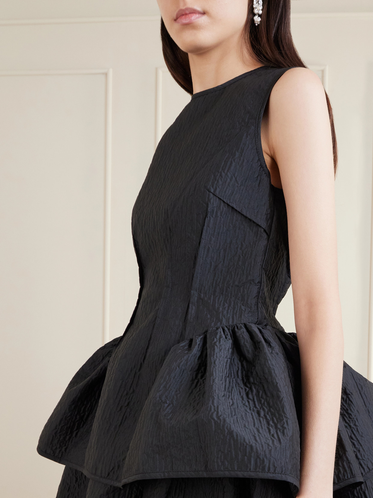 Daimi Ruffled Cloqué Top