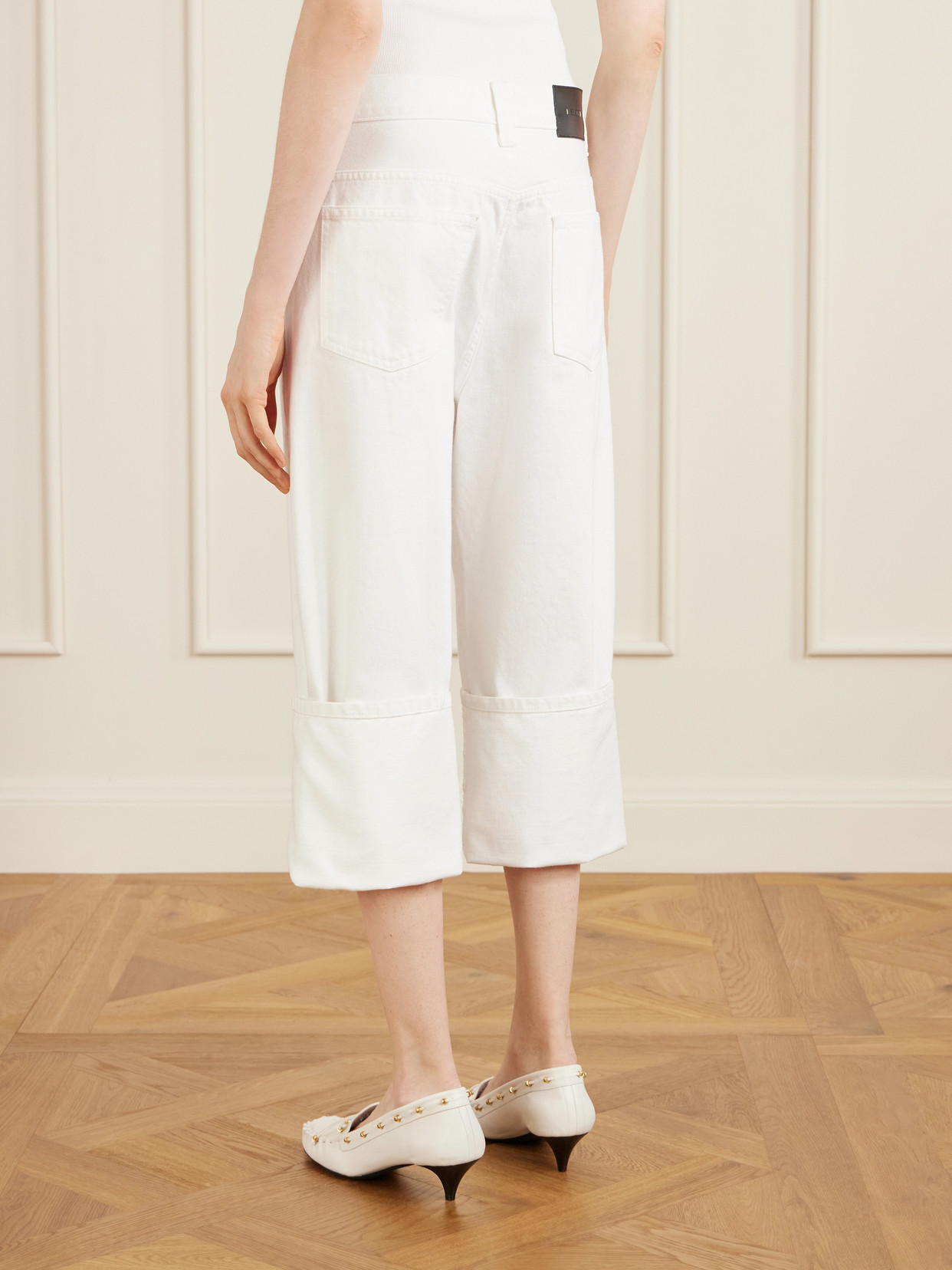 Boyle Cropped Low-Rise Straight-Leg Jeans
