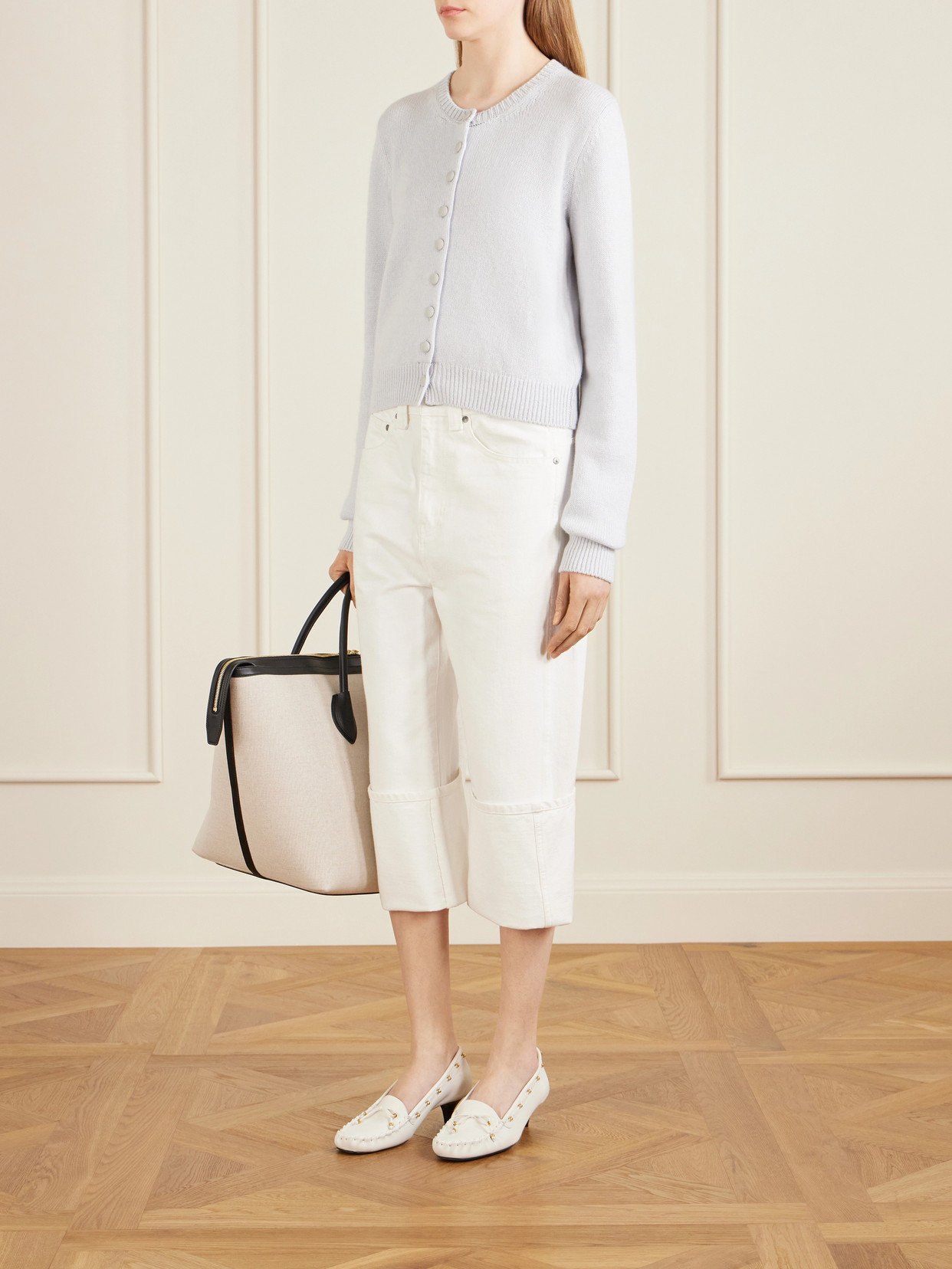 Boyle Cropped Low-Rise Straight-Leg Jeans