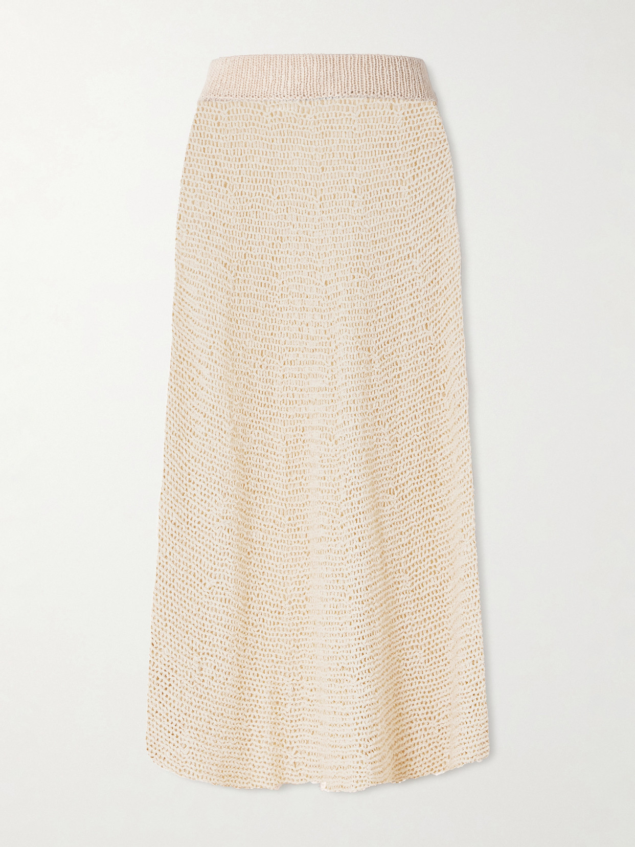 Inaya Crocheted Cotton And Silk-Blend Midi