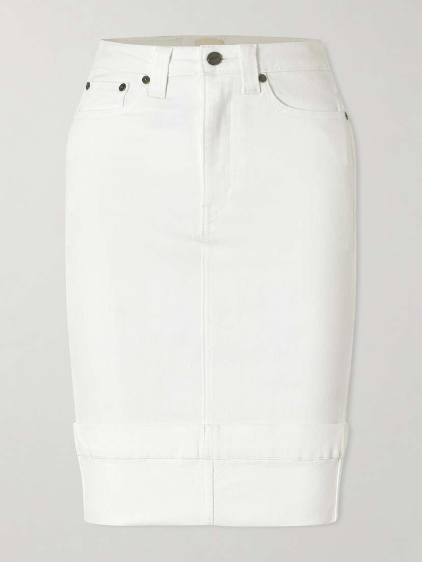 Khaite Kendra Denim Midi Skirt