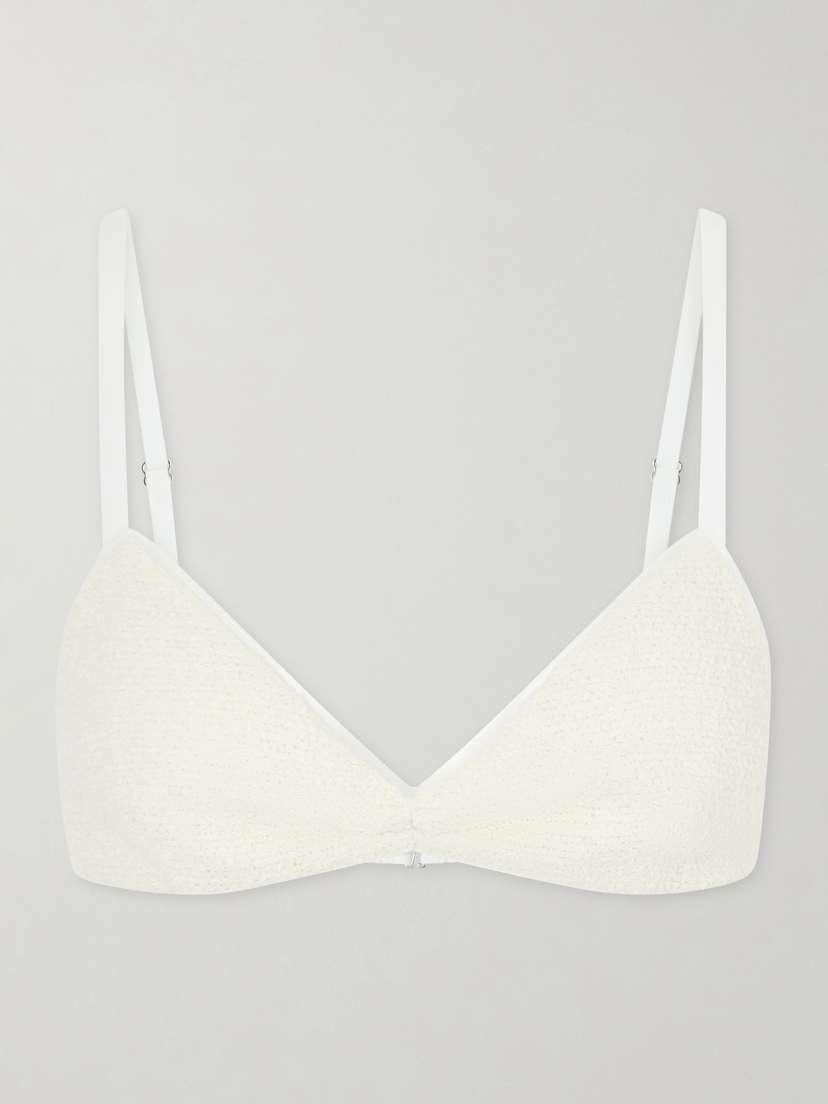 Khaite Talita Cotton-blend Poplin Bralette