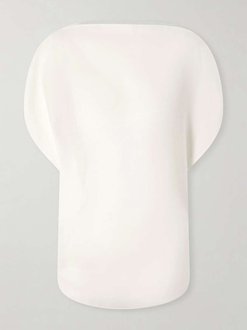Khaite Poppi Cotton And Silk-blend Blouse