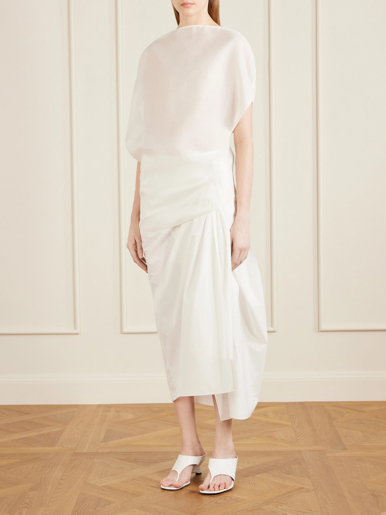 Poppi Cotton And Silk-Blend Blouse