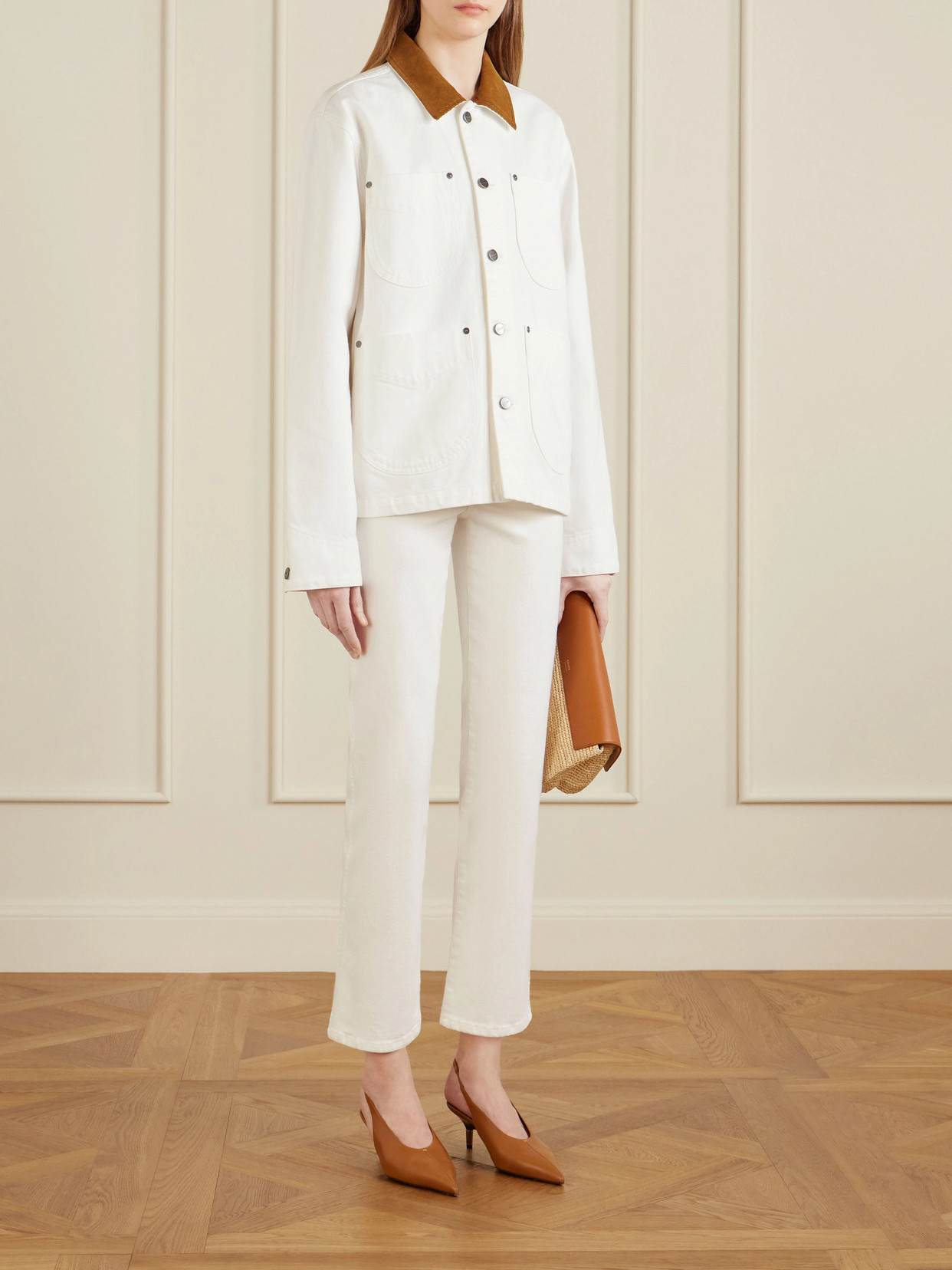 Wyatt Corduroy-Trimmed Denim Jacket