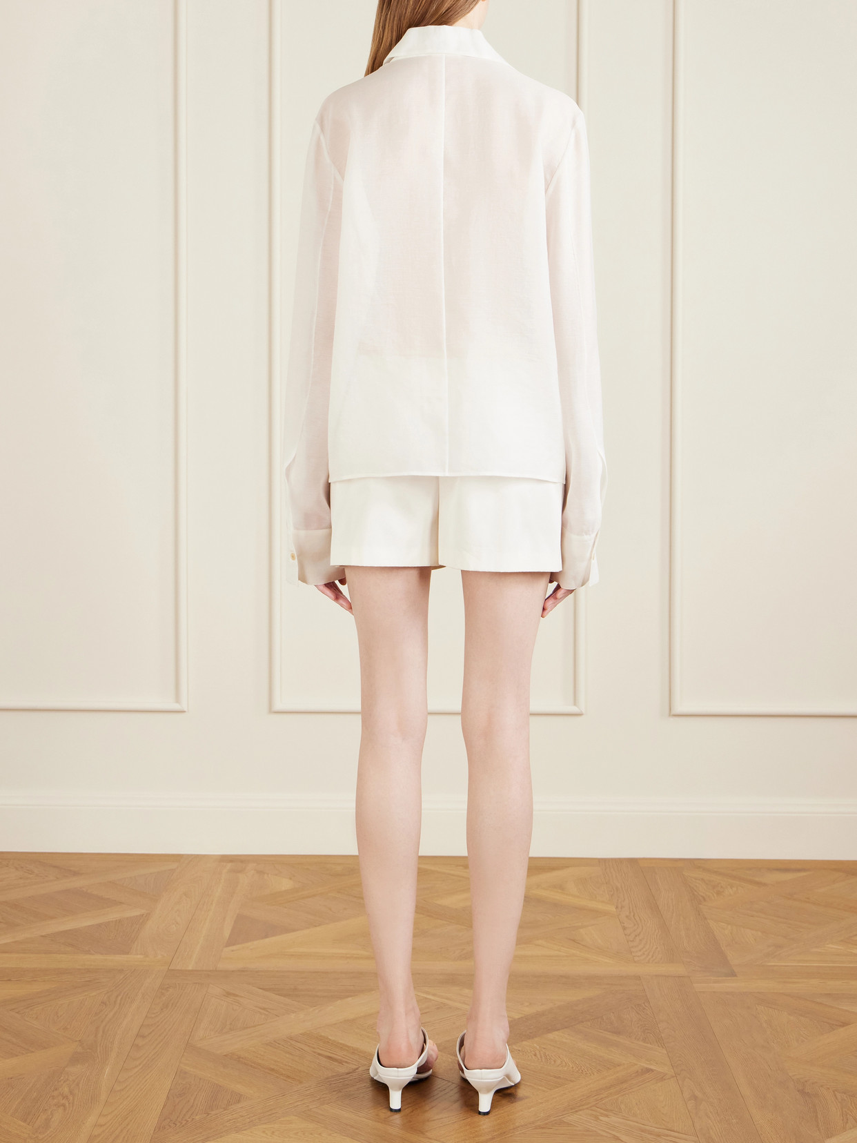 Jaylin Cotton And Silk-Blend Shirt