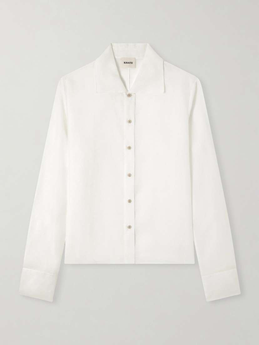 Khaite Jaylin Cotton And Silk-blend Shirt