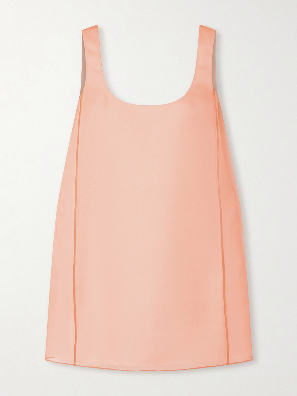Khaite Pranta Silk-organza Mini Dress In Pink