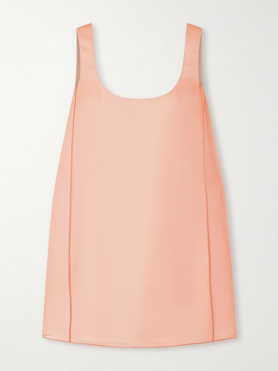 Pranta silk-organza mini dress