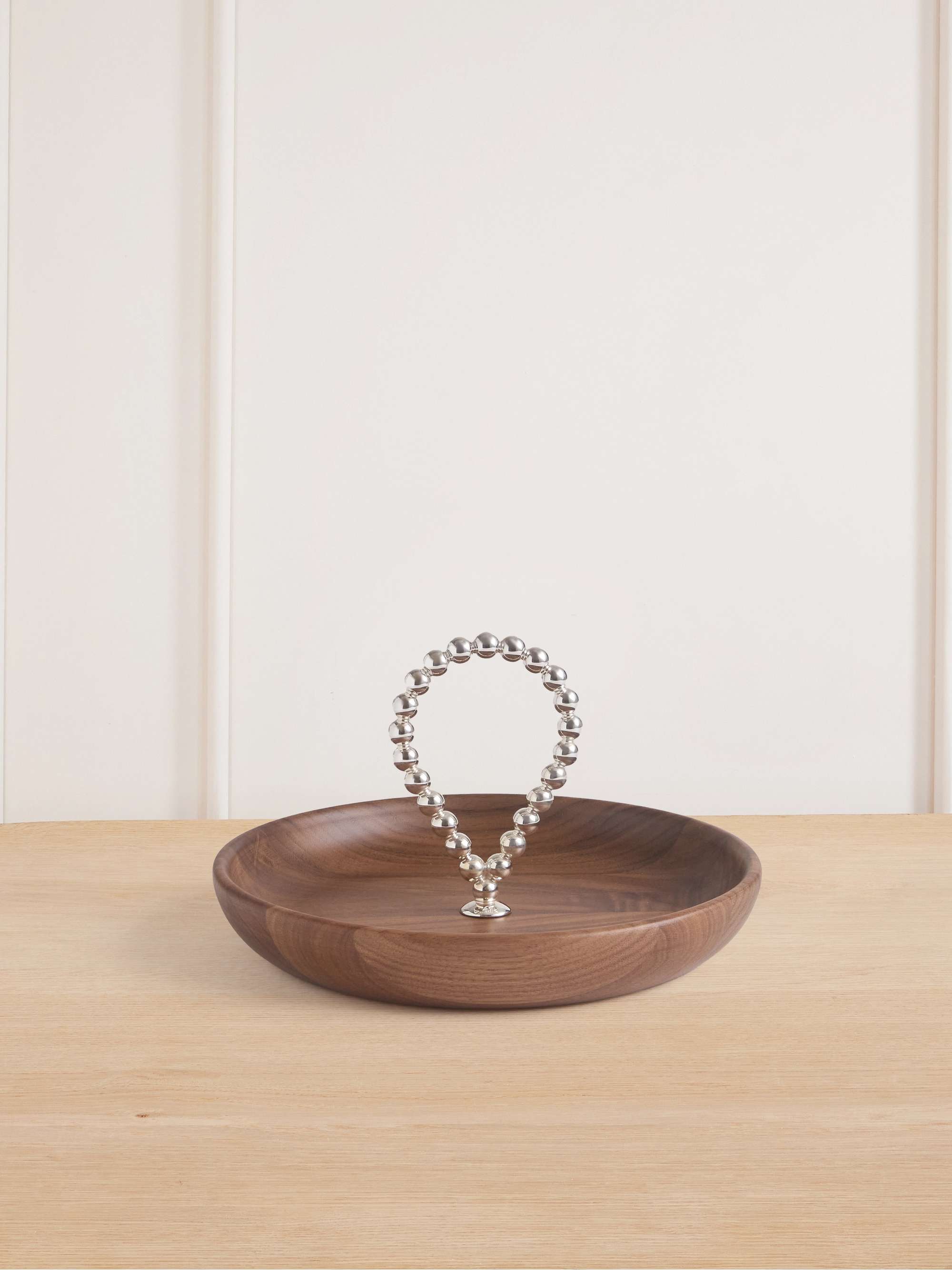CHRISTOFLE Perles silver-plated and wood bowl | NET-A-PORTER