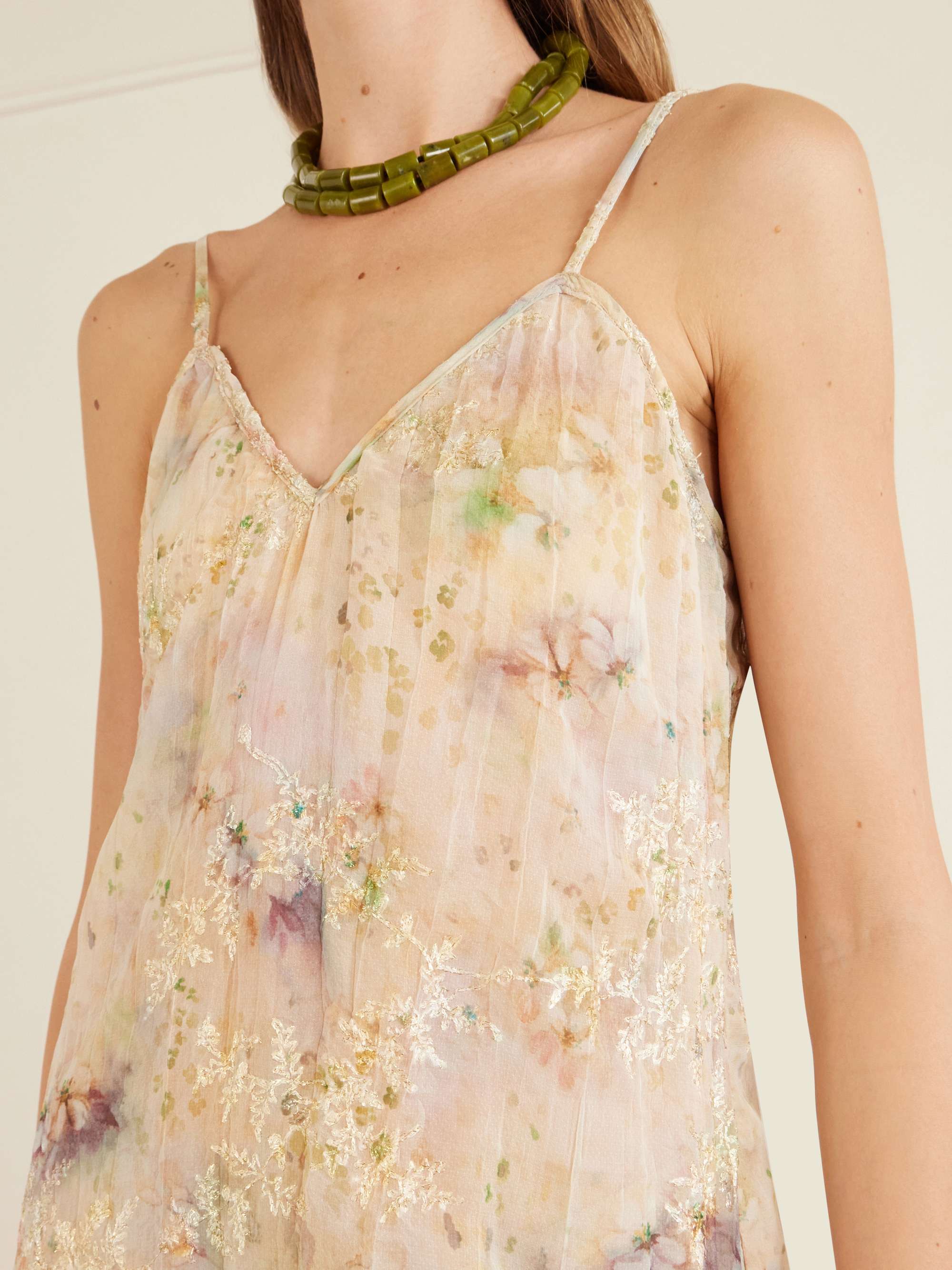 ANNA SUI Oasis blossoms slip dress | NET-A-PORTER
