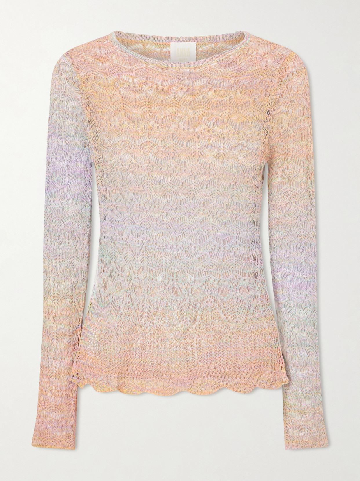 Anna Sui Crocheted T-shirt In Multi