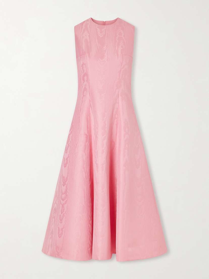 Emilia Wickstead Mara Moire Midi Dress