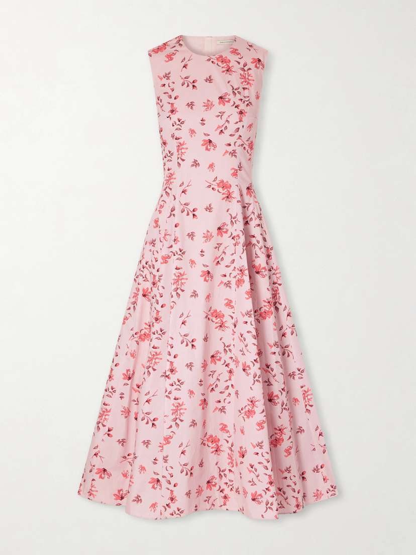 Emilia Wickstead Chelsea Pleated Floral-print Organic Cotton-poplin Midi Dress | Thumbnail 5 Emilia Wickstead Chelsea Pleated Floral-print Organic Cotton-poplin Midi Dress | Thumbnail 5