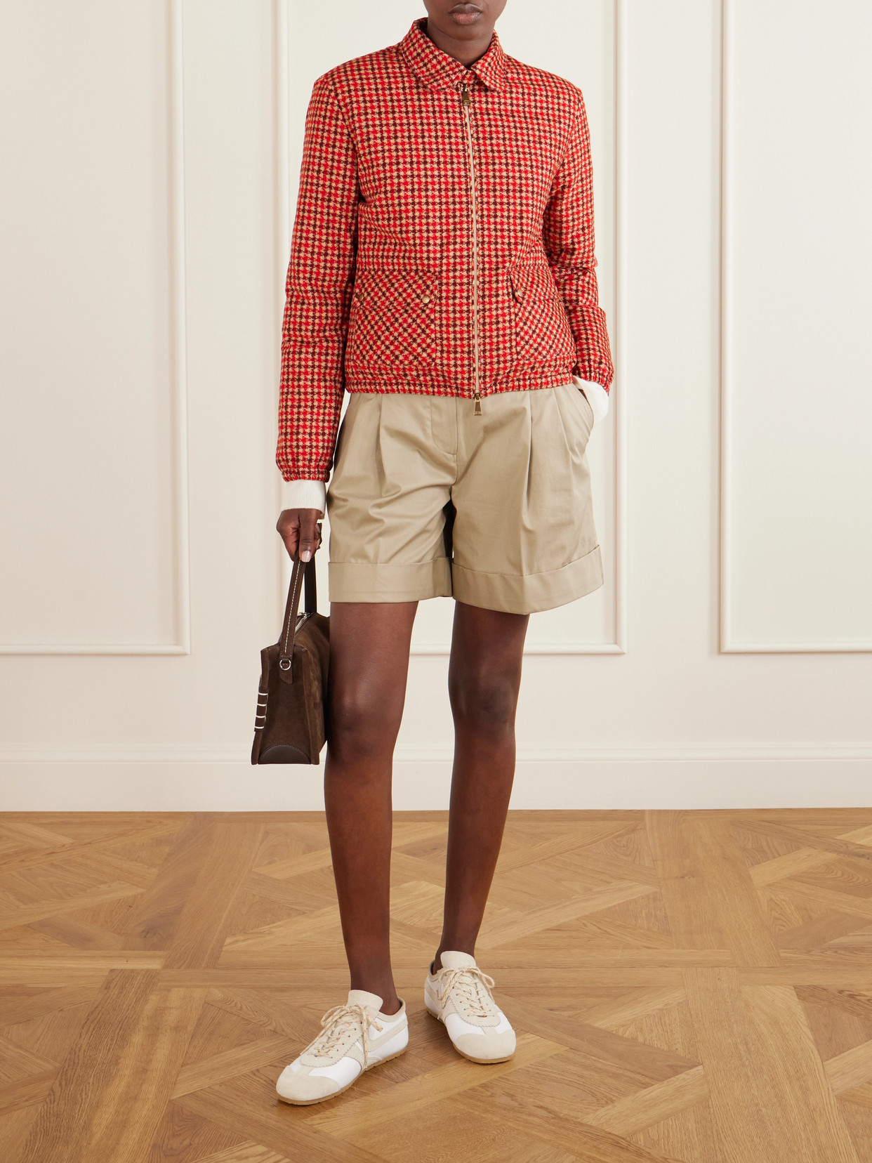 Moncler Lanset Packable Short Down Shirt Jacket In Multi