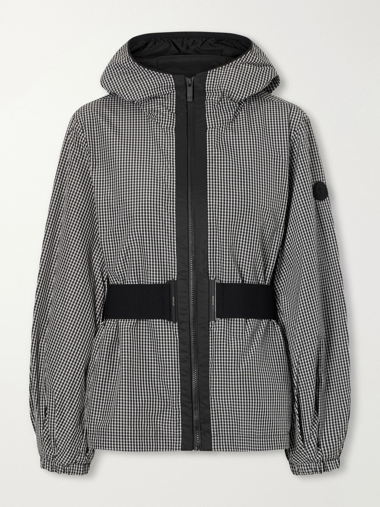 Rythme belted checked shell jacket
