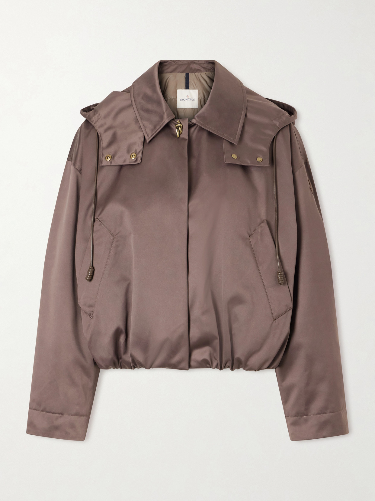 Moncler - Chevreuil Duchesse-satin Jacket - Brown