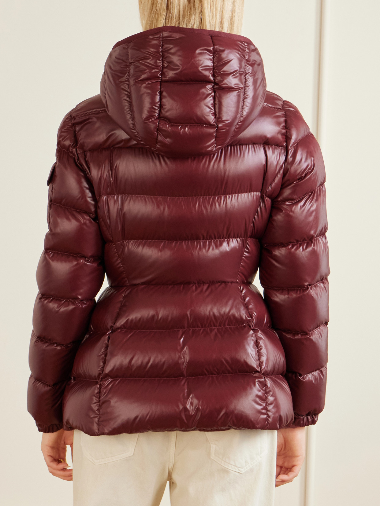 Moncler Barante Hooded Quilted Shell Down Jacket In Brown