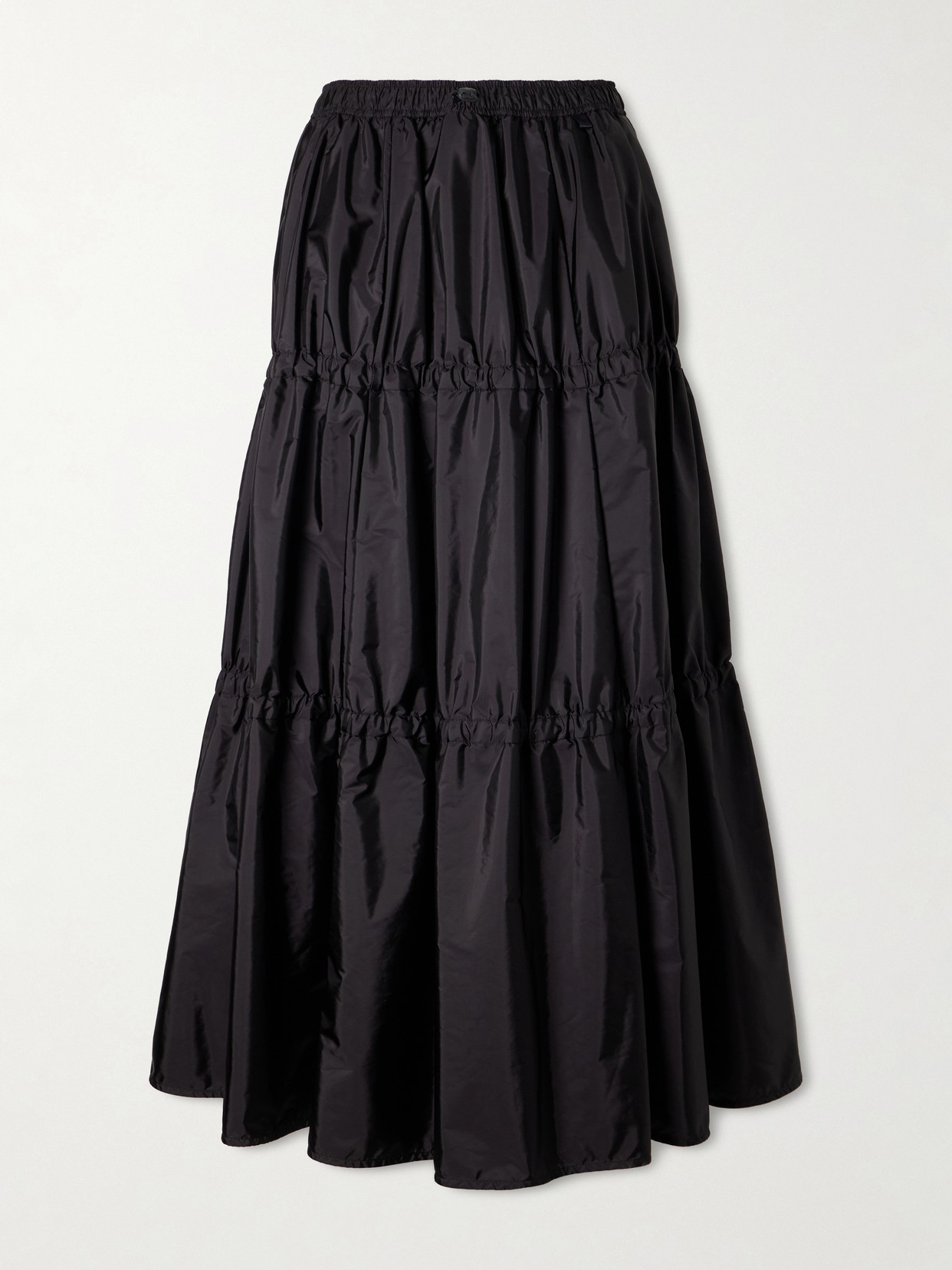 Moncler - Tiered Shell Midi Skirt - Black
