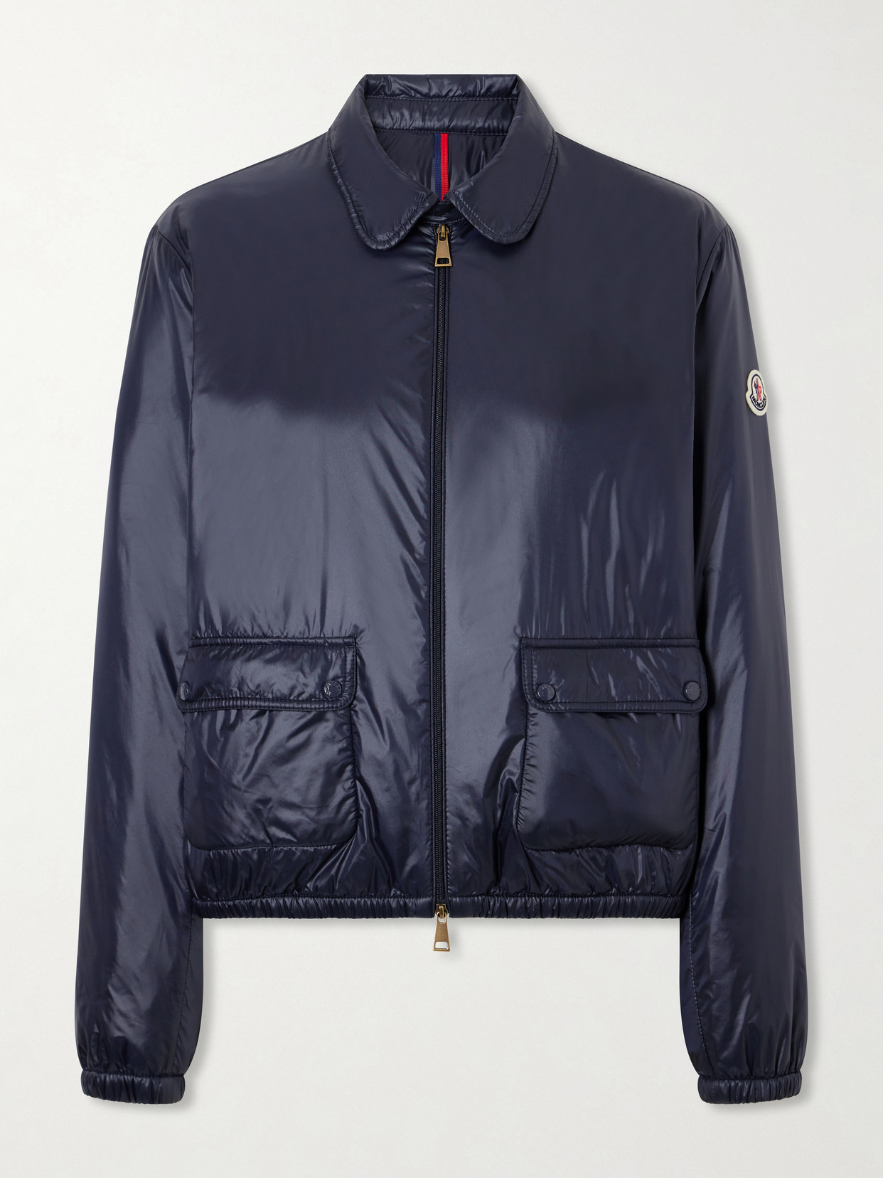 Moncler Lanset Shell Down Jacket In Blue