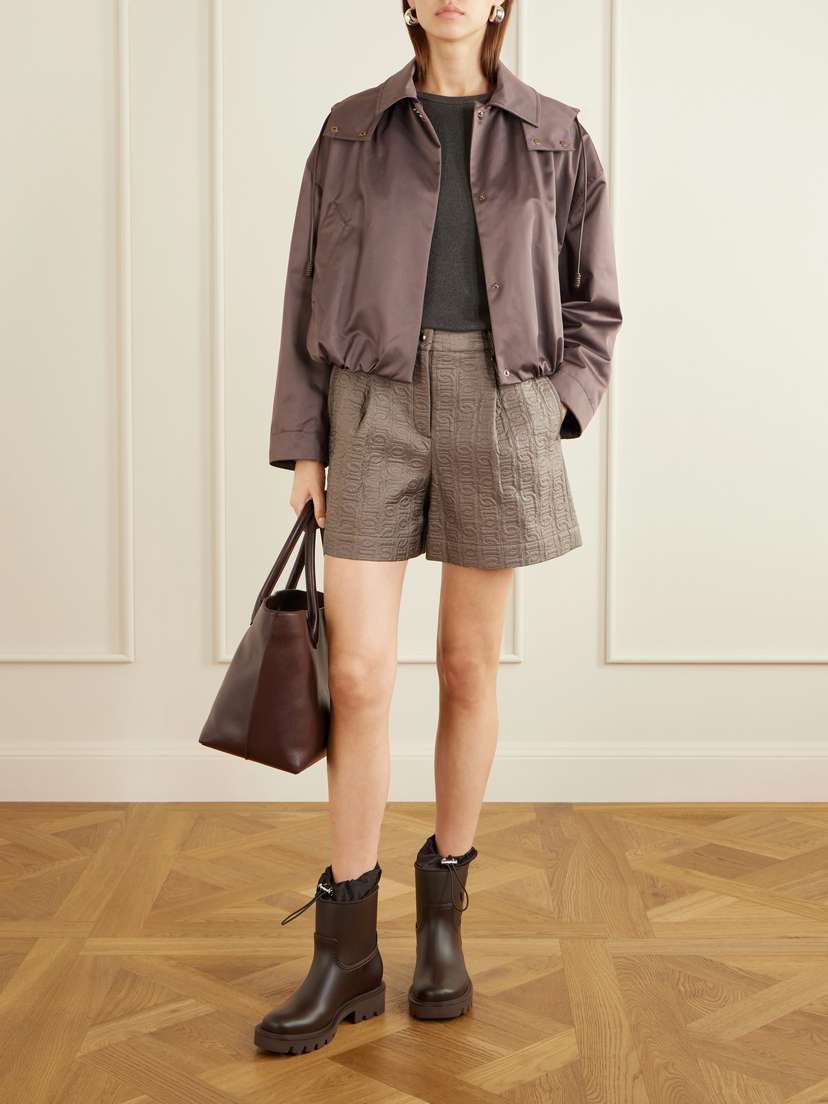 Moncler Logo-printed Jacquard Shorts | Thumbnail 2 Moncler Logo-printed Jacquard Shorts | Thumbnail 2
