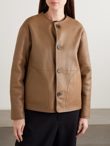 ARMA Lucine reversible leather and shearling jacket