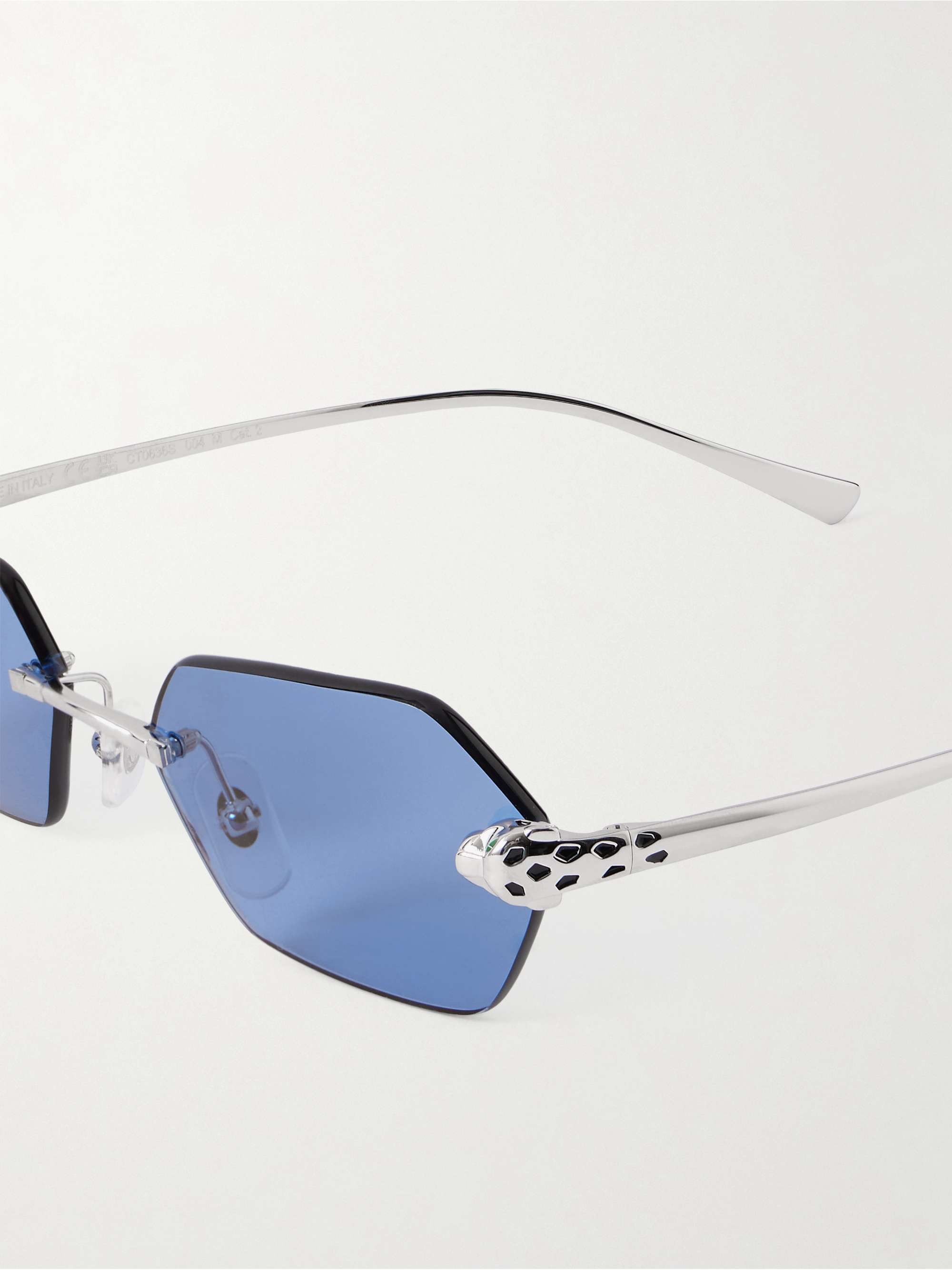 CARTIER EYEWEAR Panthère de Cartier rimless hexagon-frame 