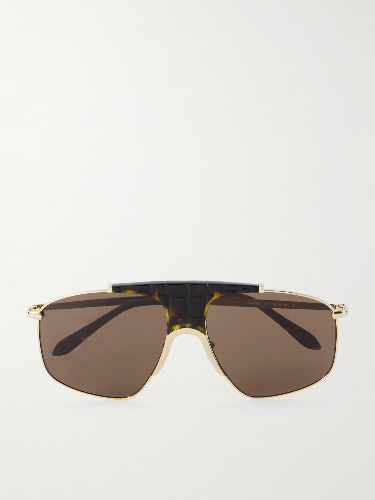 Alaïa Aviator-style Gold-tone And Tortoiseshell Acetate Sunglasses