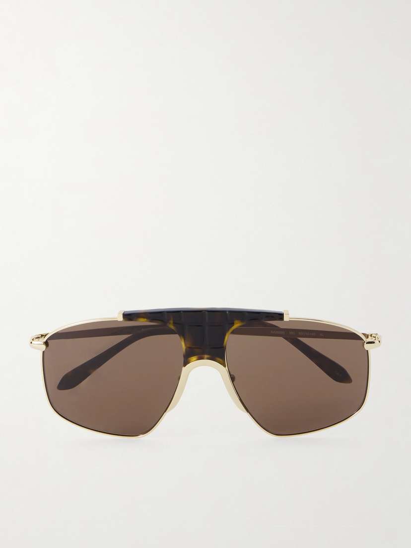 Alaïa Aviator-style Gold-tone And Tortoiseshell Acetate Sunglasses | Thumbnail 6 Alaïa Aviator-style Gold-tone And Tortoiseshell Acetate Sunglasses | Thumbnail 6