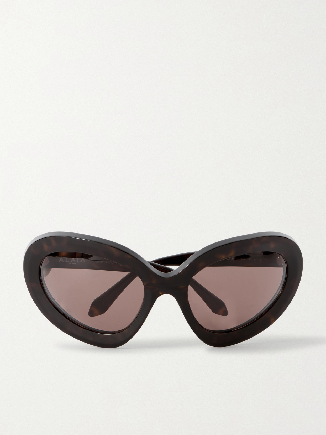 Alaïa Round-frame Tortoiseshell Acetate Sunglasses In Brown