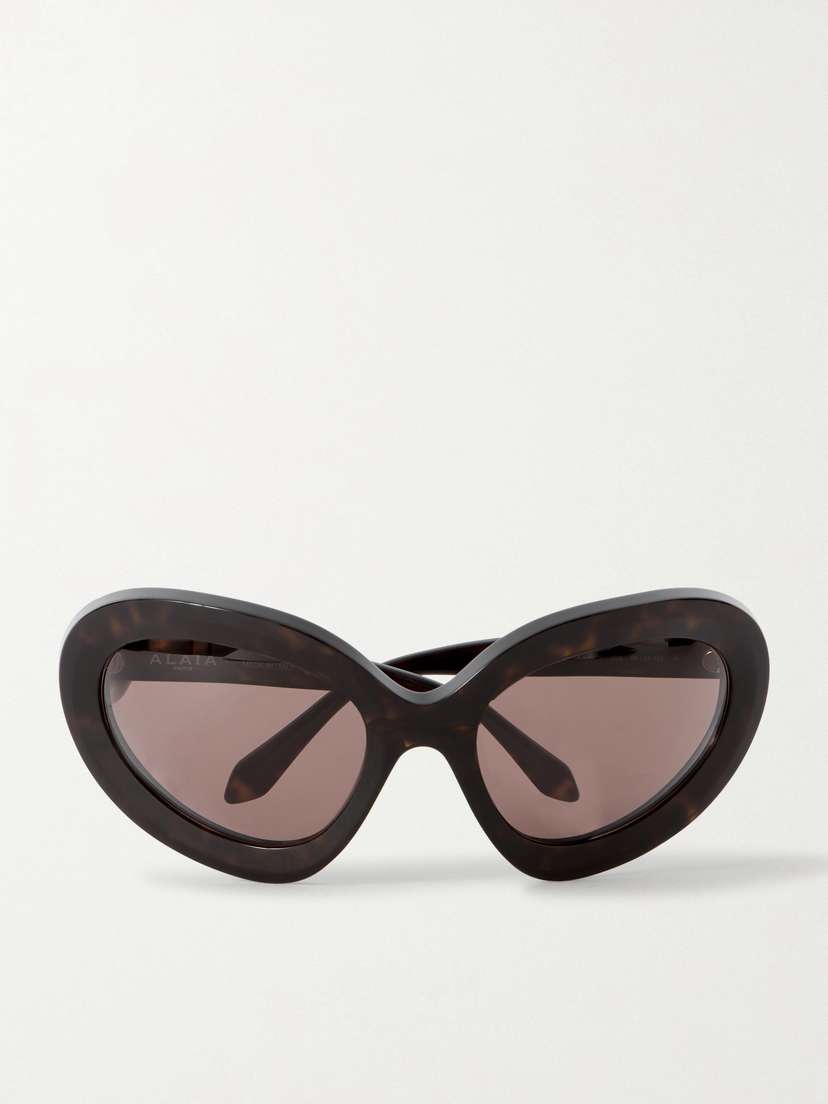 Alaïa Round-frame Tortoiseshell Acetate Sunglasses