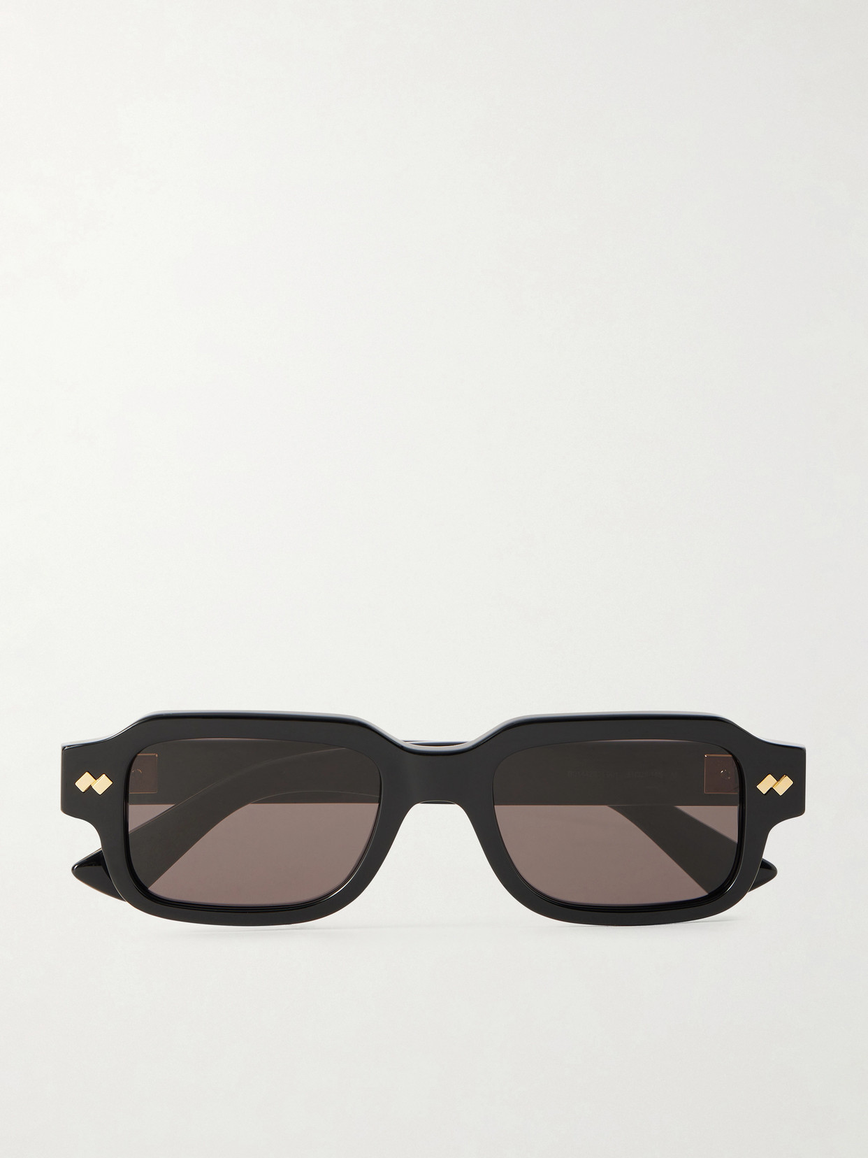 Bottega Veneta Intrecciato Rectangular-frame Acetate Sunglasses In Animal Print