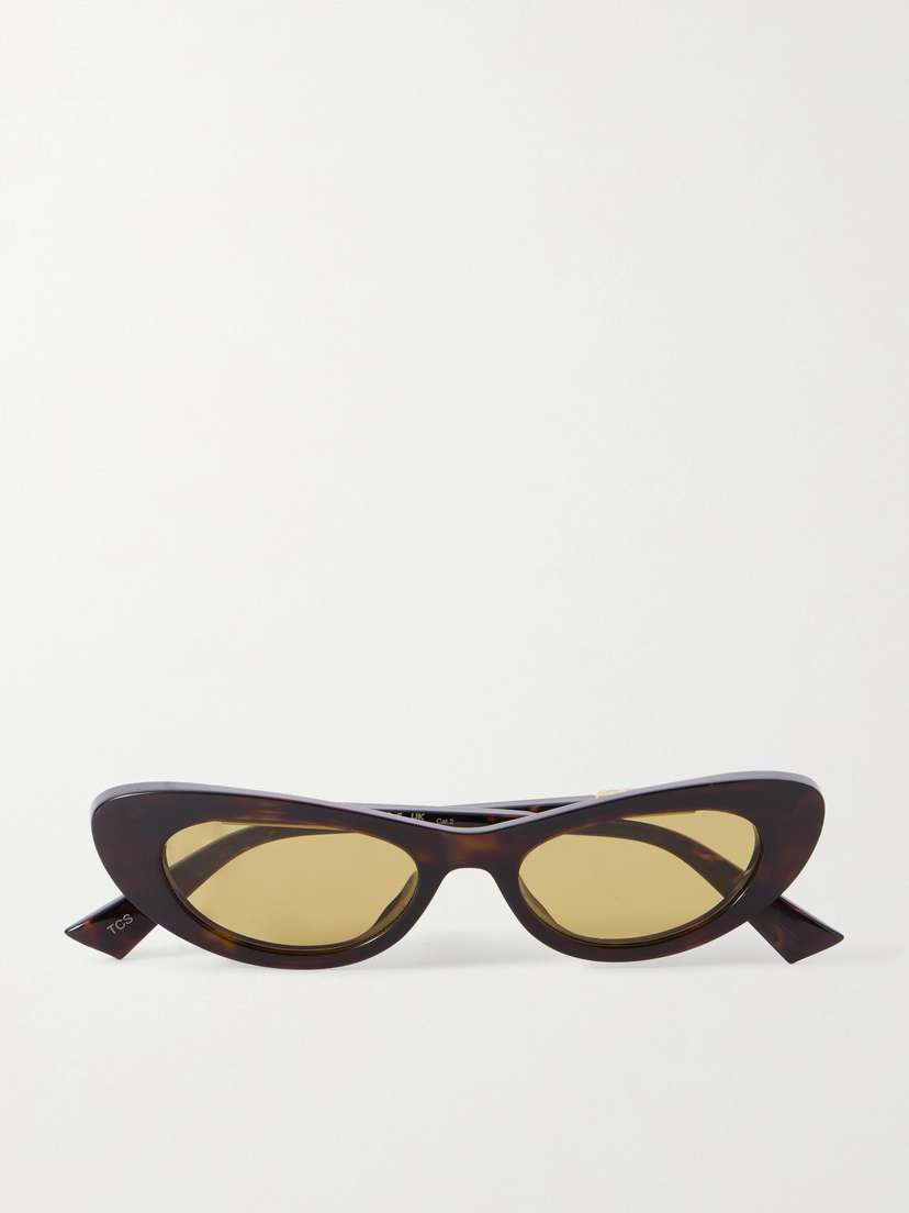 Bottega Veneta Eyewear Ribbon Cat-eye Tortoiseshell Acetate Sunglasses