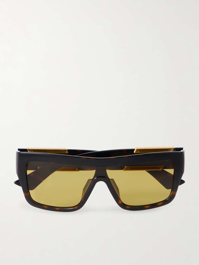 Bottega Veneta Eyewear Ribbon D-frame Tortoiseshell Acetate Sunglasses